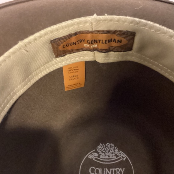 Country Gentleman Lite Felt Fedora size large Wool Hat made in USA - Picture 7 of 8